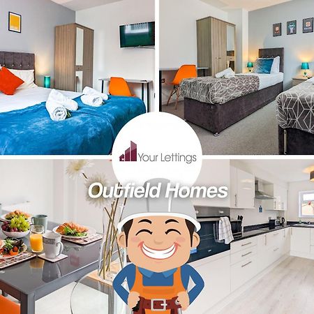 5-Bedroom Contractor House With 10 Beds Free Parking And Free Wifi - Outfield Homes By Your Lettings Short Lets & Serviced Accommodation Peterborough Extérieur photo